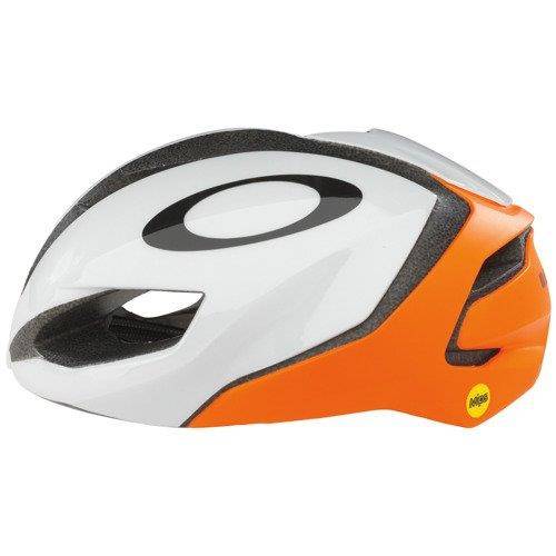 orange cycling helmet