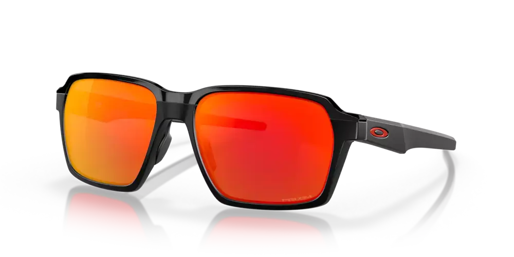 Oakley Okulary przeciwsłoneczne PARLAY Matte Black/Prizm Ruby OO4143-03