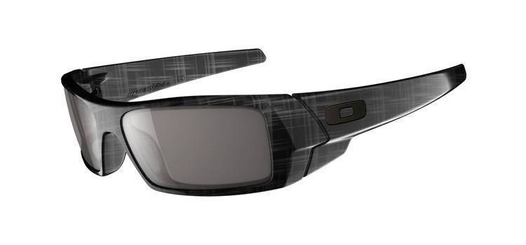 Oakley Sunglasses GASCAN Black Plaid/Warm Grey 24-296