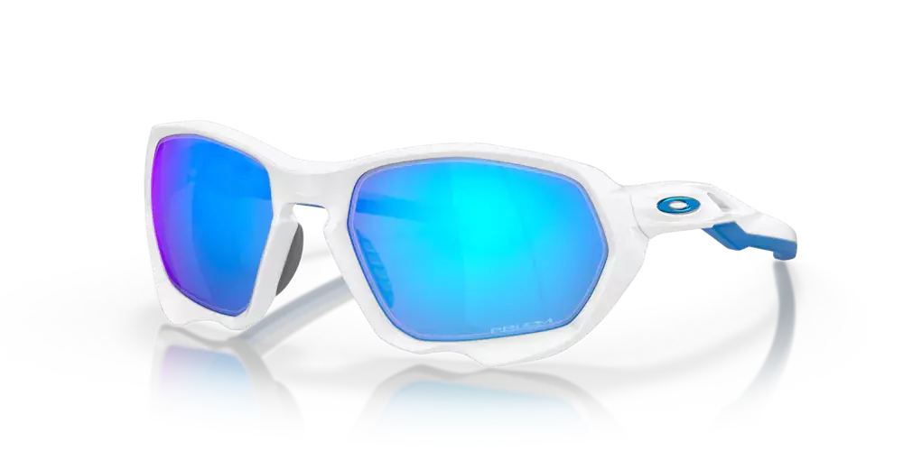 Oakley Sunglasses PLAZMA Matte White, Prizm Sapphire OO9019-10