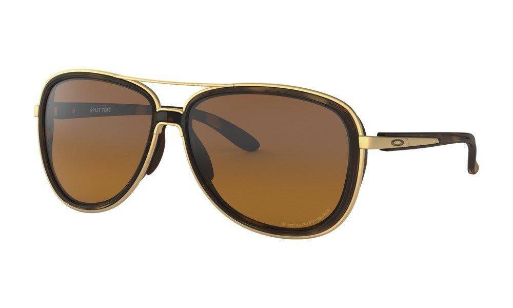 Oakley Sunglasses SPLIT TIME Brown Tortoise/Brown Gradient Polarized OO4129-06