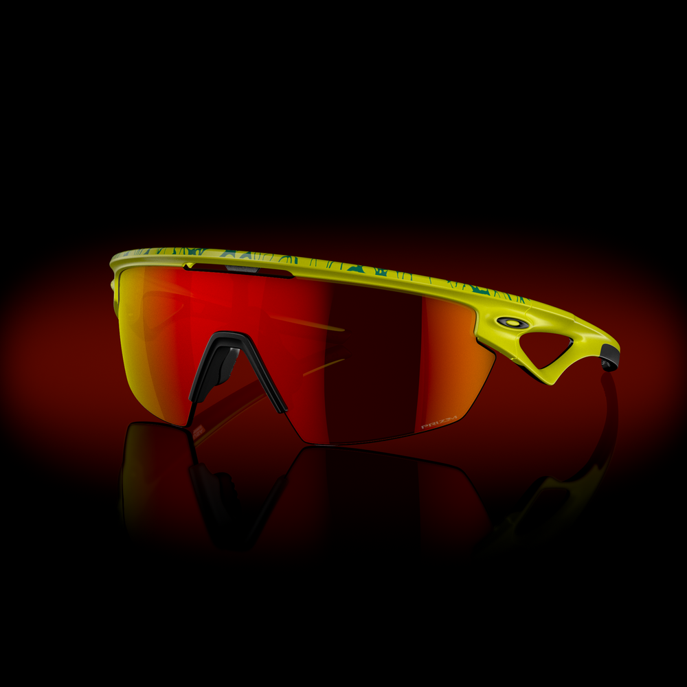 Oakley Okulary przeciwsłoneczne SPHAERA Matte Tennis Ball Yellow / Prizm Ruby OO9403-14