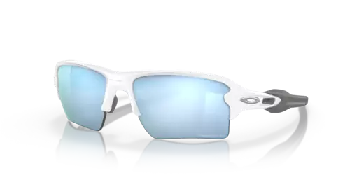 Oakley FLAK 2.0 XL Polished White/Prizm Deep Water Polarized OO9188-82