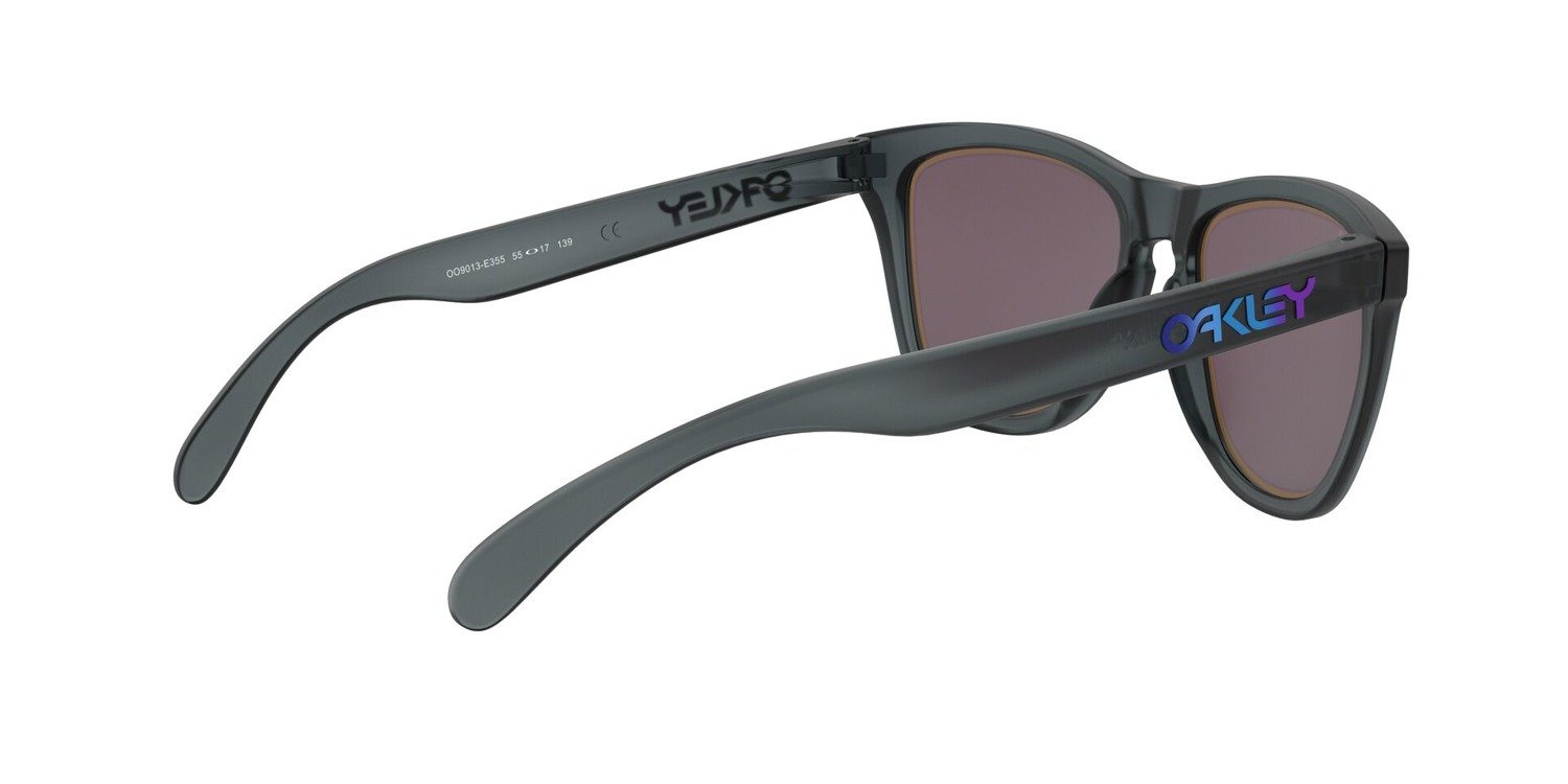 Oakley Sunglasses FROGSKINS Matte Crystal Black/Prizm Grey Sapphire Alt Iridiu OO9013-E3
