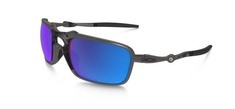 Oakley Sunglasses BADMAN Plasma/Sapphire Iridium Polarized OO6020-04