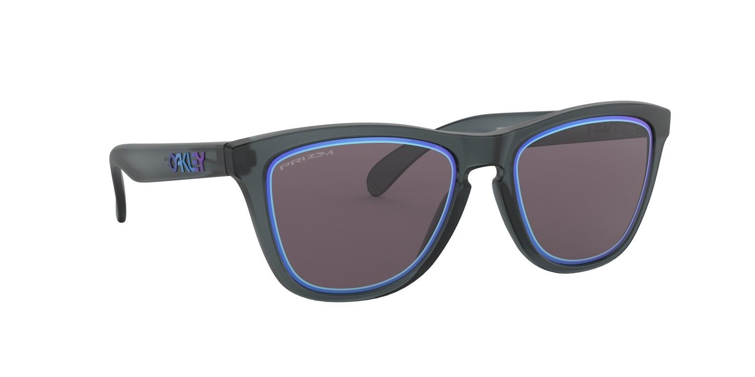 Oakley Sunglasses FROGSKINS Matte Crystal Black/Prizm Grey Sapphire Alt Iridiu OO9013-E3