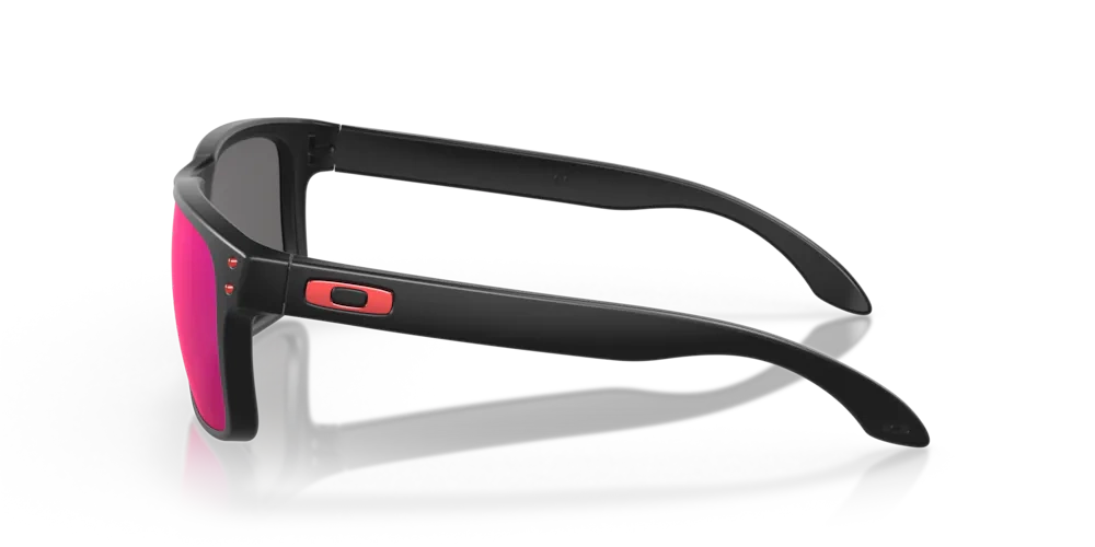 Oakley Sunglasses HOLBROOK Matte Black/Positive Red Iridium OO9102-36