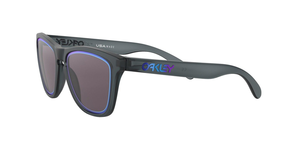 Oakley Sunglasses FROGSKINS Matte Crystal Black/Prizm Grey Sapphire Alt Iridiu OO9013-E3