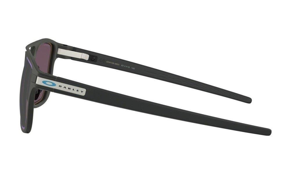 Oakley Sunglasses LATCH ALPHA Matte Black/Prizm Grey W/ Sapphire Alt Iri OO4128-06