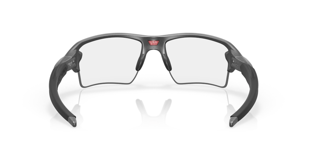 Oakley Sunglasses FLAK 2.0 XL Steel/Black Iridium Photochromic Activated OO9188-16