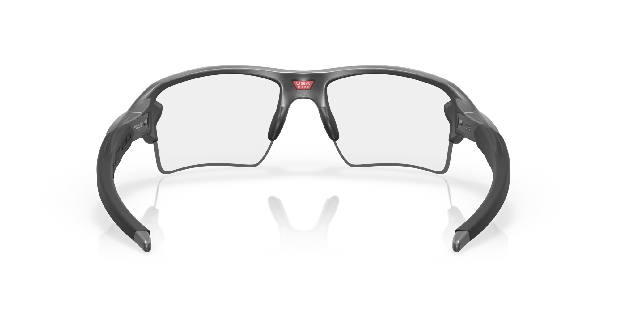 Oakley Sunglasses FLAK 2.0 XL Steel/Black Iridium Photochromic Activated OO9188-16