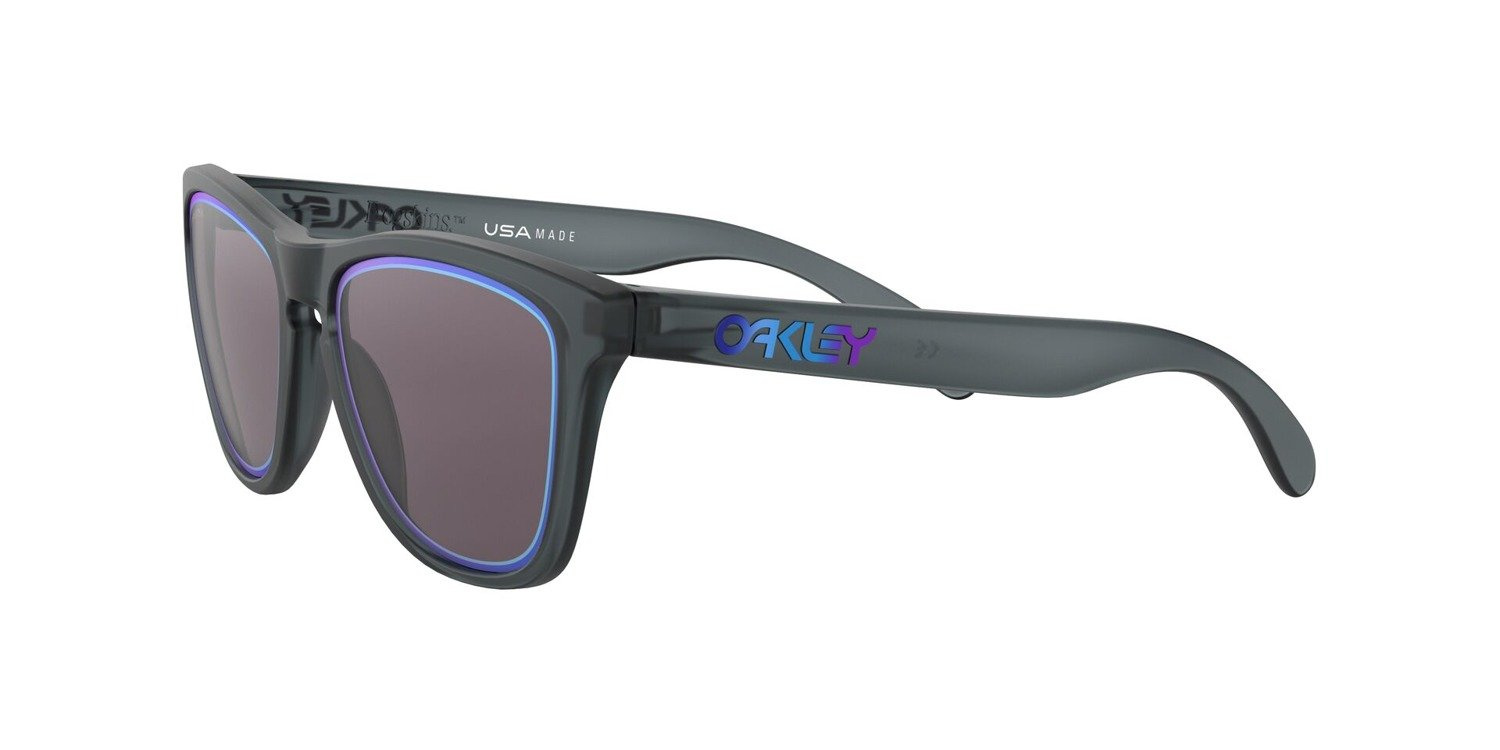 Oakley Sunglasses FROGSKINS Matte Crystal Black/Prizm Grey Sapphire Alt Iridiu OO9013-E3