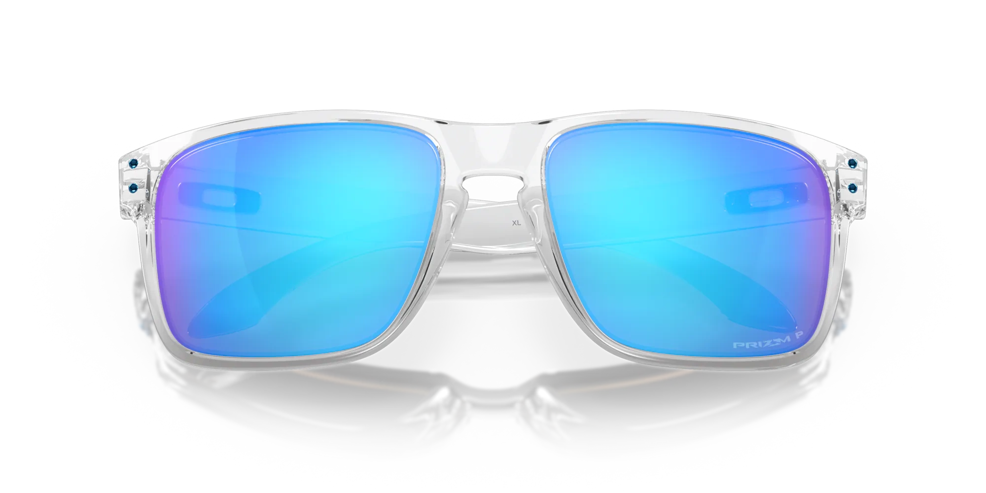 Oakley Okulary przeciwsłoneczne HOLBROOK XL Polished Clear / Prizm Sapphire Polarized OO9417-07
