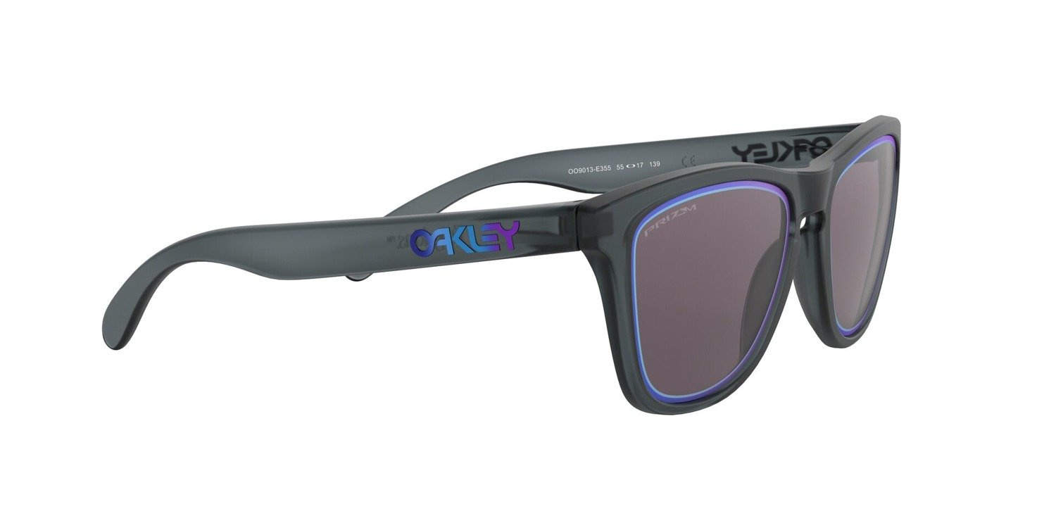 Oakley Sunglasses FROGSKINS Matte Crystal Black/Prizm Grey Sapphire Alt Iridiu OO9013-E3