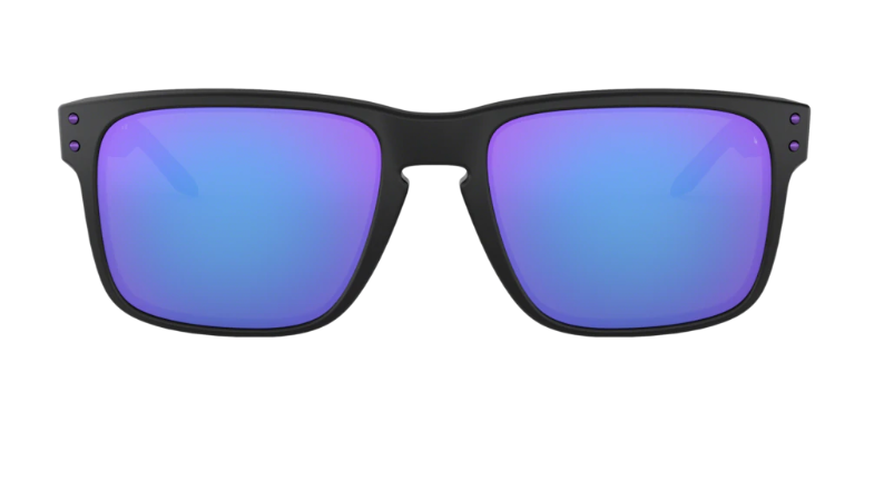 Oakley Sunglasses JULIAN WILSON SIGNATURE SERIES HOLBROOK Matte Black/Violet Iridium OO9102-26
