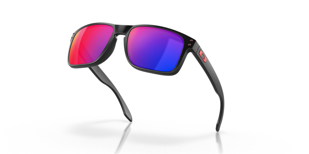 Oakley Sunglasses HOLBROOK Matte Black/Positive Red Iridium OO9102-36