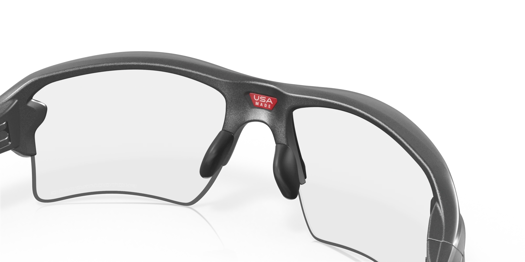 Oakley Sunglasses FLAK 2.0 XL Steel/Black Iridium Photochromic Activated OO9188-16