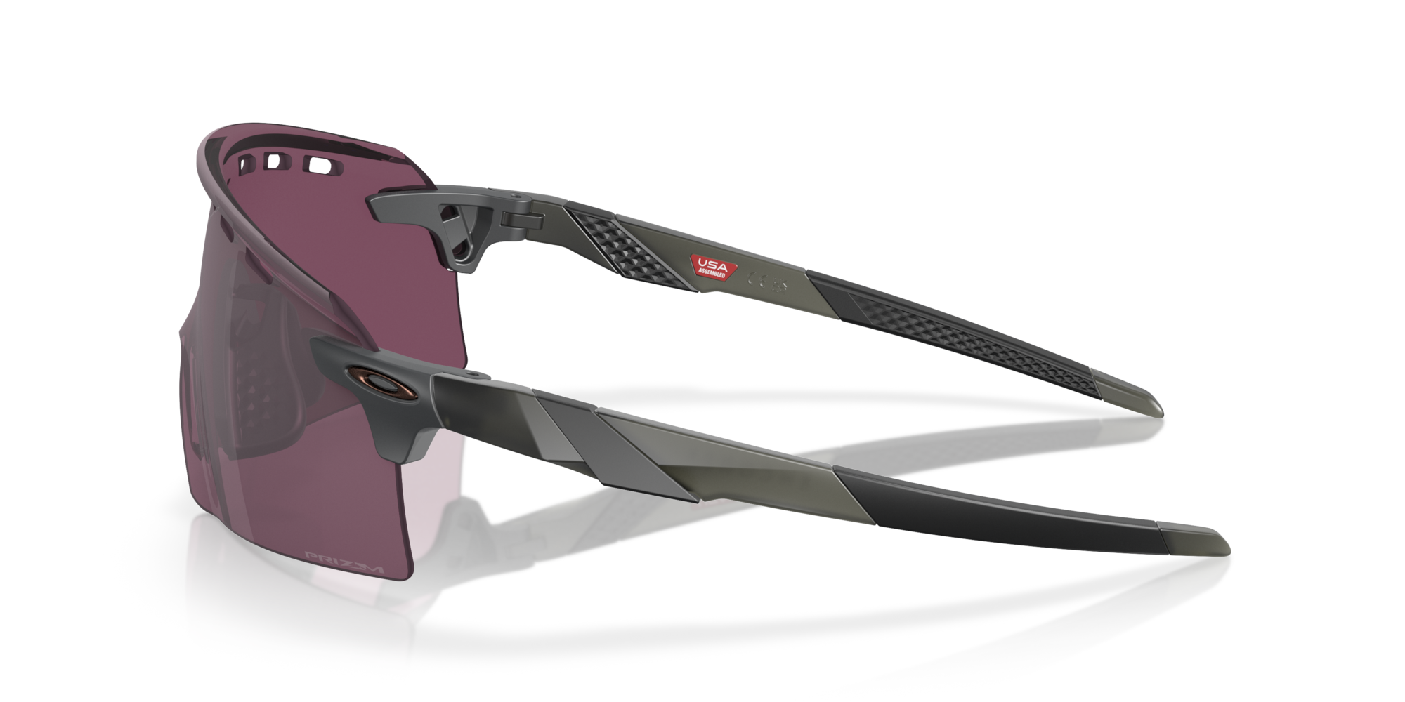 Oakley Okulary przeciwsłoneczne ENCODER STRIKE VENTED Matte Grey Smoke/Prizm Road Black OO9235-10