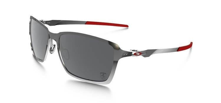Oakley Sunglasses SPECIAL EDITION FERRARI POLARIZED TINCAN Black Chrome/Black Iridium Polarized OO4082-09