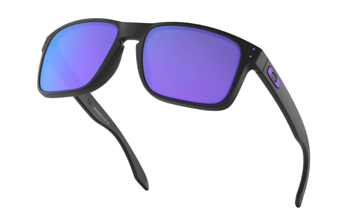 Oakley Sunglasses JULIAN WILSON SIGNATURE SERIES HOLBROOK Matte Black/Violet Iridium OO9102-26