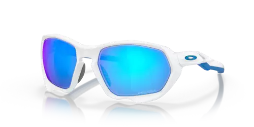 Oakley Okulary przeciwsłoneczne PLAZMA Matte White, Prizm Sapphire OO9019-10